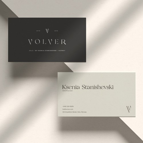 Volver Logo Visual Profile and Website & Shop