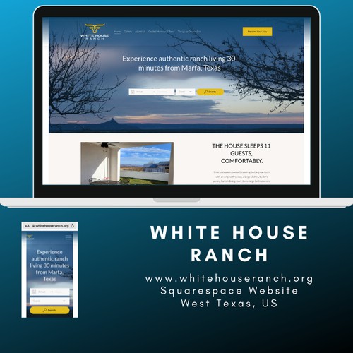 Booking Website for Ranch in West Texas
