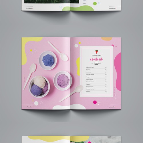 Icecream magazine layout