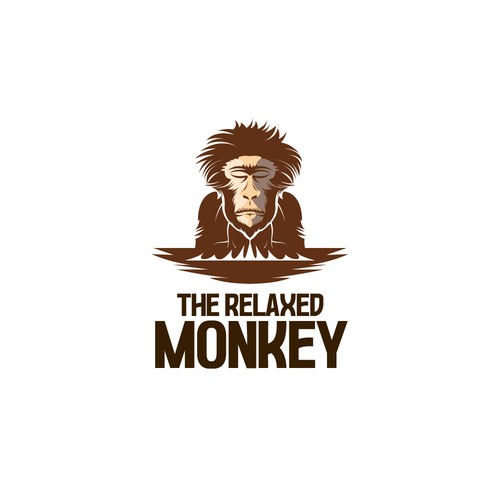 The Relaxed Monkey Logo Design