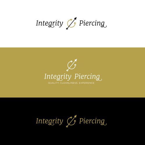 Elegant logo for piercing salon