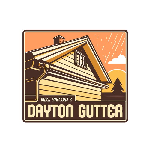Vintage style "stamp" for Gutter company