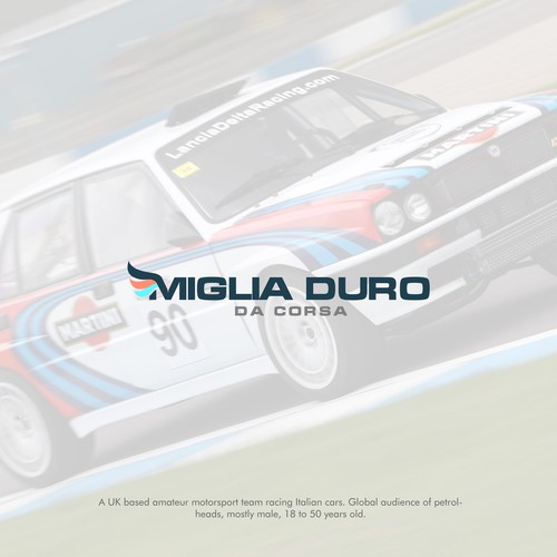 Bold Logo for Miglia Duro da Corsa