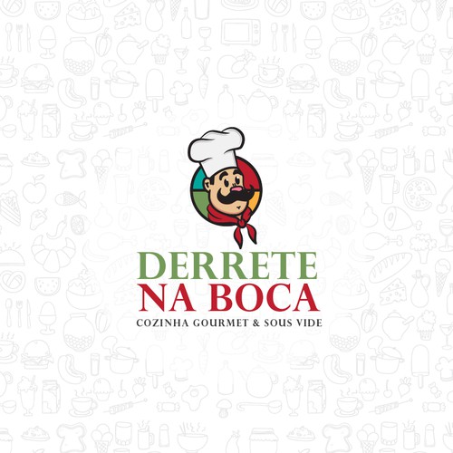 Logo concept for Derrete na Boca