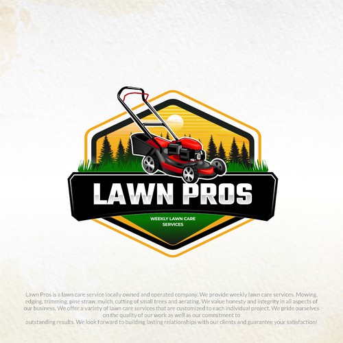 Badge Logo Design for Lawn Pros