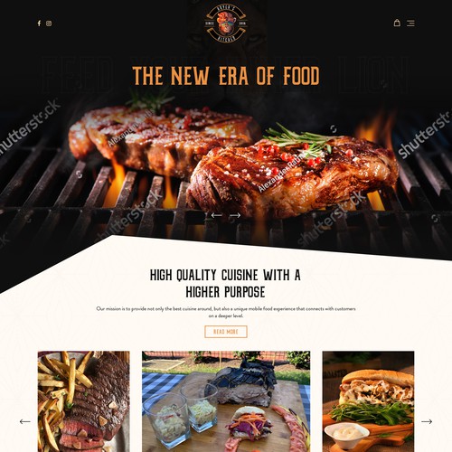 Website Design for Mobile Food Provider