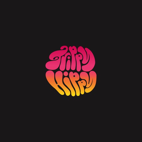 Trippy drippy logo for Trippy Hippy website.