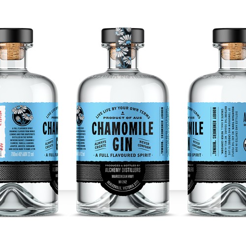  Craft gin label re-design and refresh
