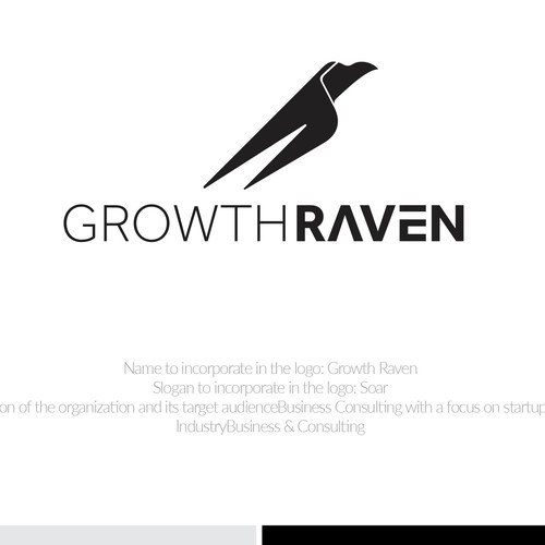 Growth Raven logo Design