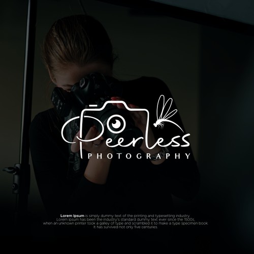 Wordmark logo for photography.