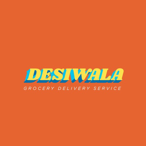 DesiWala logo in old Indian cinema title cards style. 