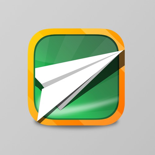Create an eye catching game app icon for Paper Flyer Adventures