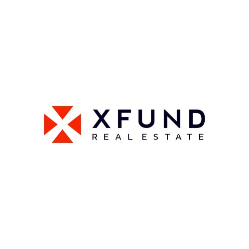 Innovative and Stable Logo for XFund Real Estate