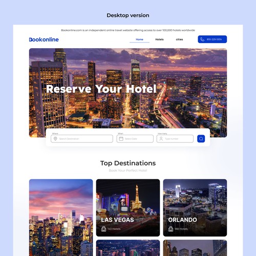 Travel Site Landing Page