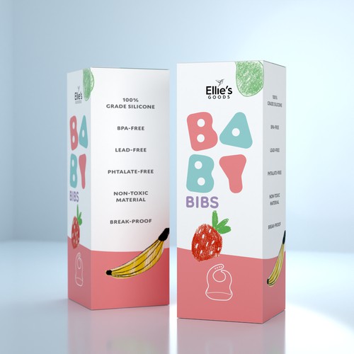 Concept for a box for Baby Bibs