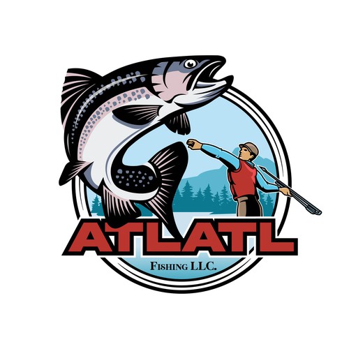 Work hard Play hard fish site logo