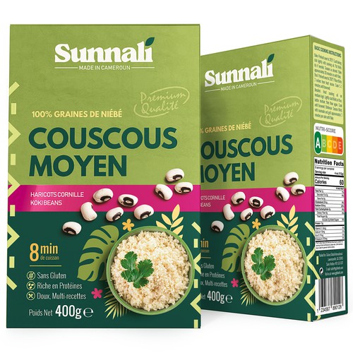 Packaging design for Sunnali Couscous product