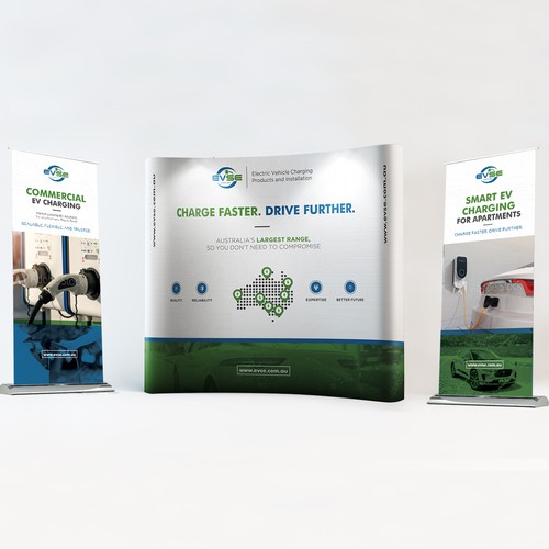 Pop-up and Roll-up Banners for an EV company