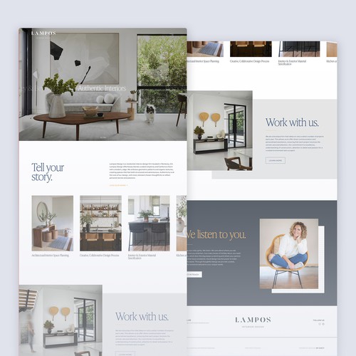Lampos Interior Design Squarespace Website
