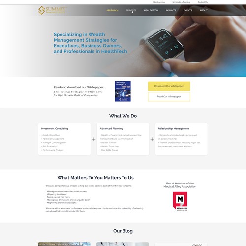 New Landing Page Design For Financial Co