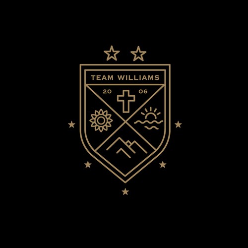 Modern take on a Family Crest logo