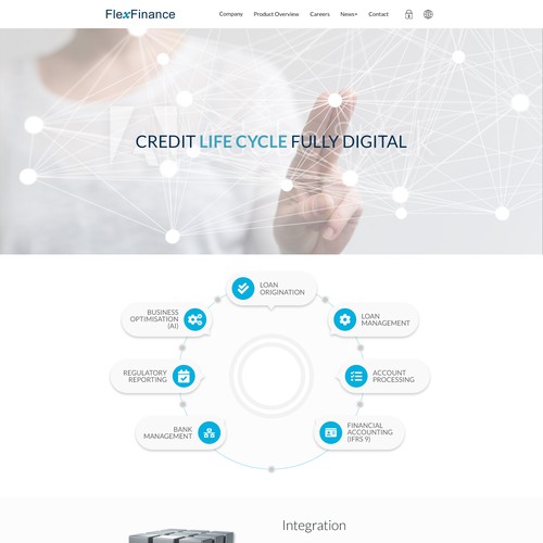 Financial website Landing Page Design