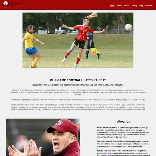 WEB SITE DESIGN - Footballers' Network