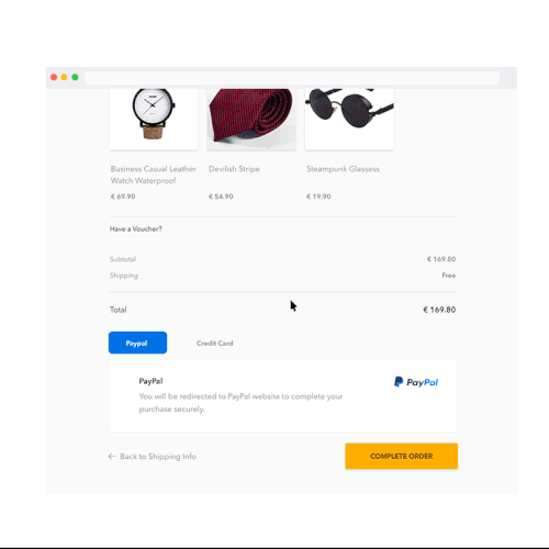 Cart animation - live chat pop