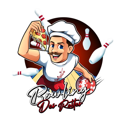 Mascot logo for Bowling des Rottes