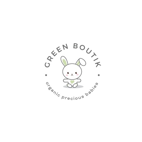 Cute yet simple and professional logo for the organic kids store