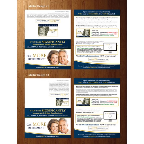 Create a WORLD-CLASS BOOKLET/Mailer combo for an Financial Industry Company