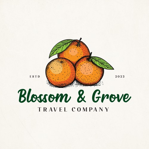    Logo design for Blossom & Grove Teavel Company 