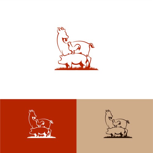 Playful logo for Heritage Farm