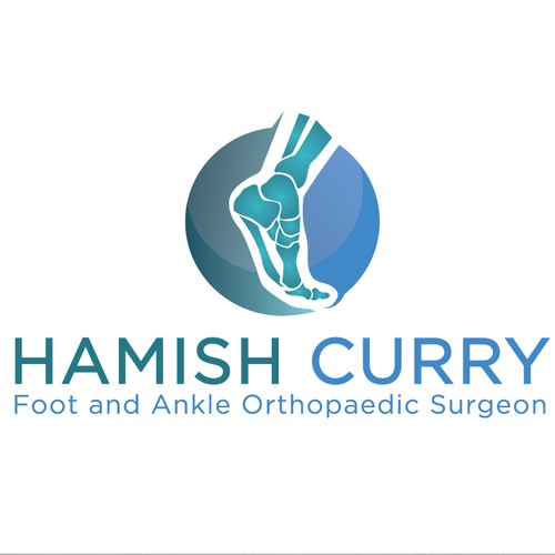 Foot and ankle orthopedic surgeon logo