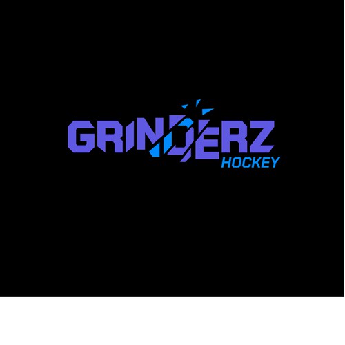 Grinderz Hockey Type Treatment Horizontal Wordmark Logo