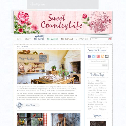 New blog Sweet Country Life needs a superb design