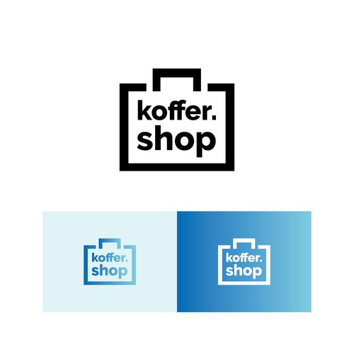 Logokonzept für einen Koffer Onlineshop