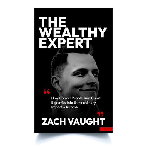 Book Cover Design Concept for "The Wealthy Expert"