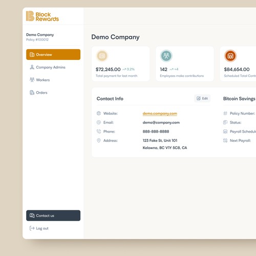 Employee Compensation SaaS Website