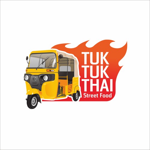 logo concept for tuk thuk thai street food