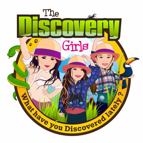 Official Logo & Website Design for 'The Discovery Girls' (now 'Wild Adventure Girls') Show