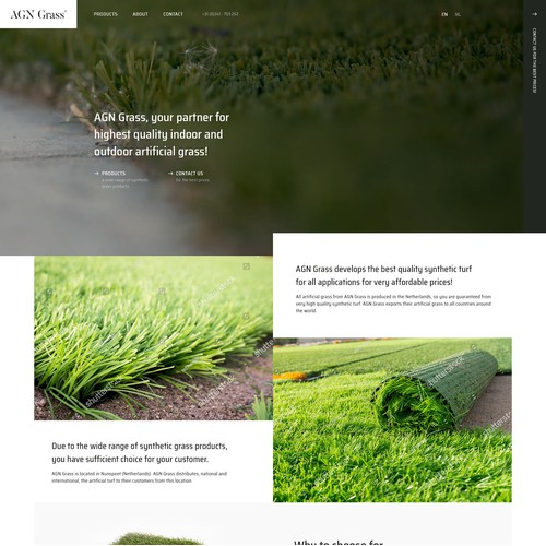 AGN - Synthetic Turf - WordPress website