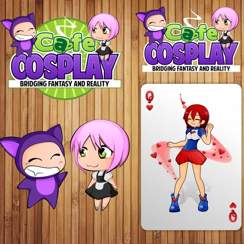 Cafe Cosplay needs a new logo and business card