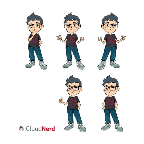 Concept Character for CloudNerd