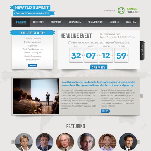 Website design for Brand Huddle