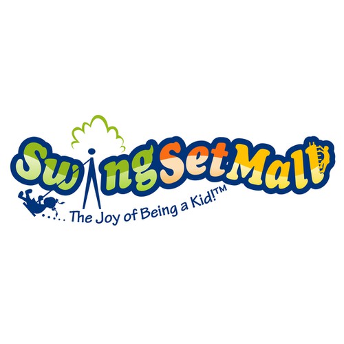 Fun, Creative, Bright Logo for SwingSetMall.com!