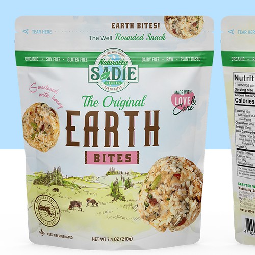 Design an Awesome Packaging Design for Naturally Sadie Snacks