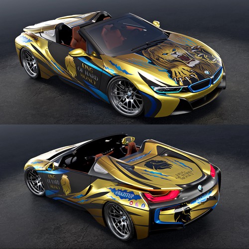 BMW I8 car wrap