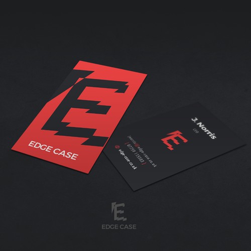 Bold, glitch logo for Edge-Case IT company