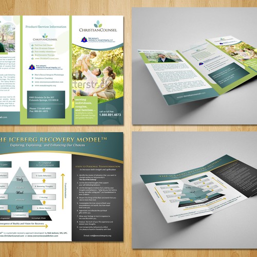 Create the next brochure design for ChristianCounsel and The Institute for Sexual Integrity